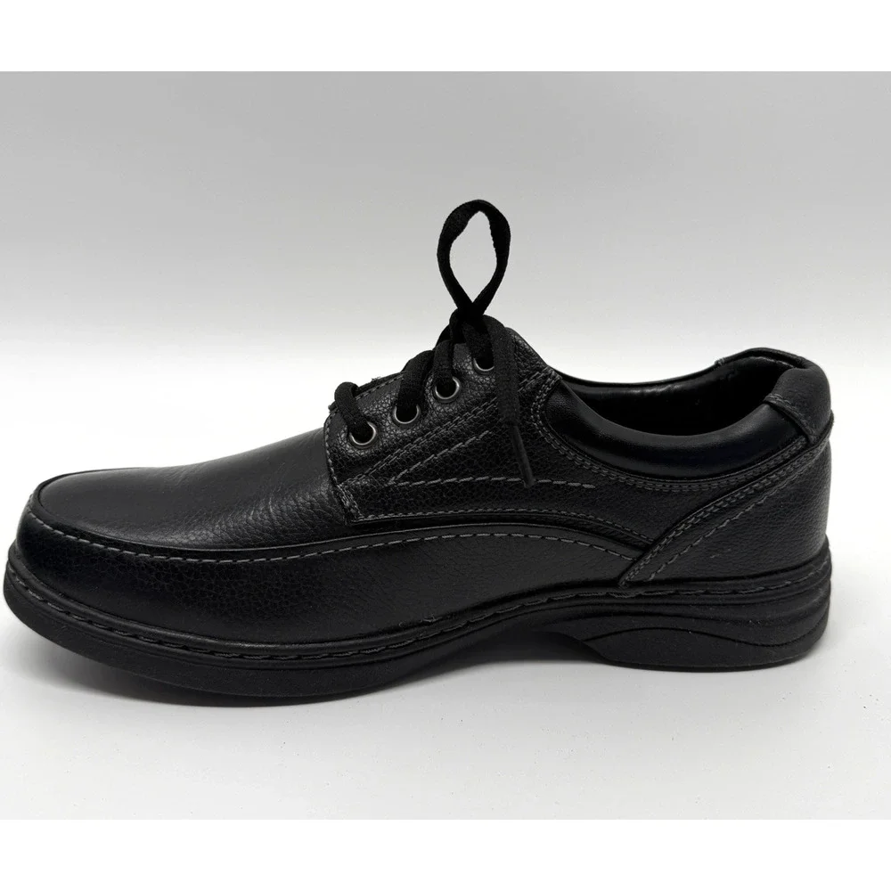 Croft & Barrow Wells Men's 9.5 M Black Leather Business Casual Shoes NIB